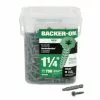 Backer-On #9 X 1-1/4-in Zinc-Plated Star-Drive Interior Cement Board Screws (750-Count)