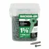Backer-On #9 X 1-5/8-in Zinc-Plated Star-Drive Interior Cement Board Screws (575-Count) -Bath and Faucet shop 092097234161 1800x1800