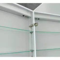 Lighted IMPRESSIONS Vienna 31.75-in X 27.75-in Rectangle Surface Mirrored Medicine Cabinet With Outlet And Lights -Bath and Faucet shop 094416535102 09439390 1800x1800