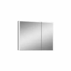 Lighted IMPRESSIONS Vienna 31.75-in X 27.75-in Rectangle Surface Mirrored Medicine Cabinet With Outlet And Lights -Bath and Faucet shop 094416535102xl 1800x1800
