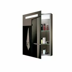 Lighted IMPRESSIONS Espirit 17.7-in X 25.6-in Rectangle Surface Mirrored Medicine Cabinet With Outlet And Lights -Bath and Faucet shop 094416538370 09439146 1800x1800