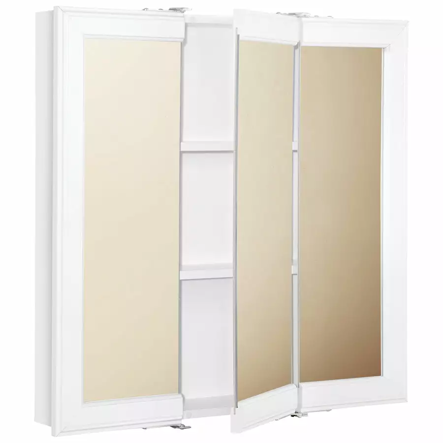 Style Selections 24.25-in X 24-in Square Surface Mirrored Medicine Cabinet 3 Style Selections 24.25-in X 24-in Square Surface Mirrored Medicine Cabinet