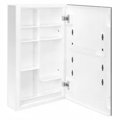 Style Selections 15.375-in X 26-in Rectangle Surface/Recessed Mirrored Medicine Cabinet -Bath and Faucet shop 094803133652 07639228 1800x1800