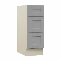 VILLA BATH By RSI Sanabelle 12-in W X 33.5-in H X 21.5-in D 3-Drawer Freestanding Cabinet Banks