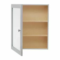 Style Selections 19.5-in X 23.7-in Rectangle Surface Mirrored Medicine Cabinet