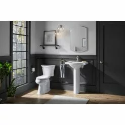 KOHLER Veer 24 In. Vitreous China Pedestal Sink Basin In White With Overflow Drain -Bath and Faucet shop 09c9fc1ae076fda4cfb5a924048eee4b 1800x1800