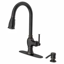 In Stock Hardwarestore Delivery Marchand Single Handle Pull-Down Sprayer Kitchen Faucet In Legacy Bronze -Bath and Faucet shop 0a2321c87cbc551c03be18ad8fab4383 1800x1800