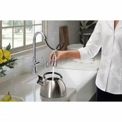 In Stock Hardwarestore Delivery Thierry Two Handle Pull-Down Sprayer Kitchen Faucet With Soap Dispenser In Polished Chrome -Bath and Faucet shop 0a520b983e1de3bfa6351ae136a13dec 1800x1800