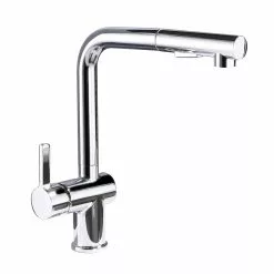 In Stock Hardwarestore Delivery Single-Handle Pull Out Sprayer Kitchen Faucet In Polished Chrome