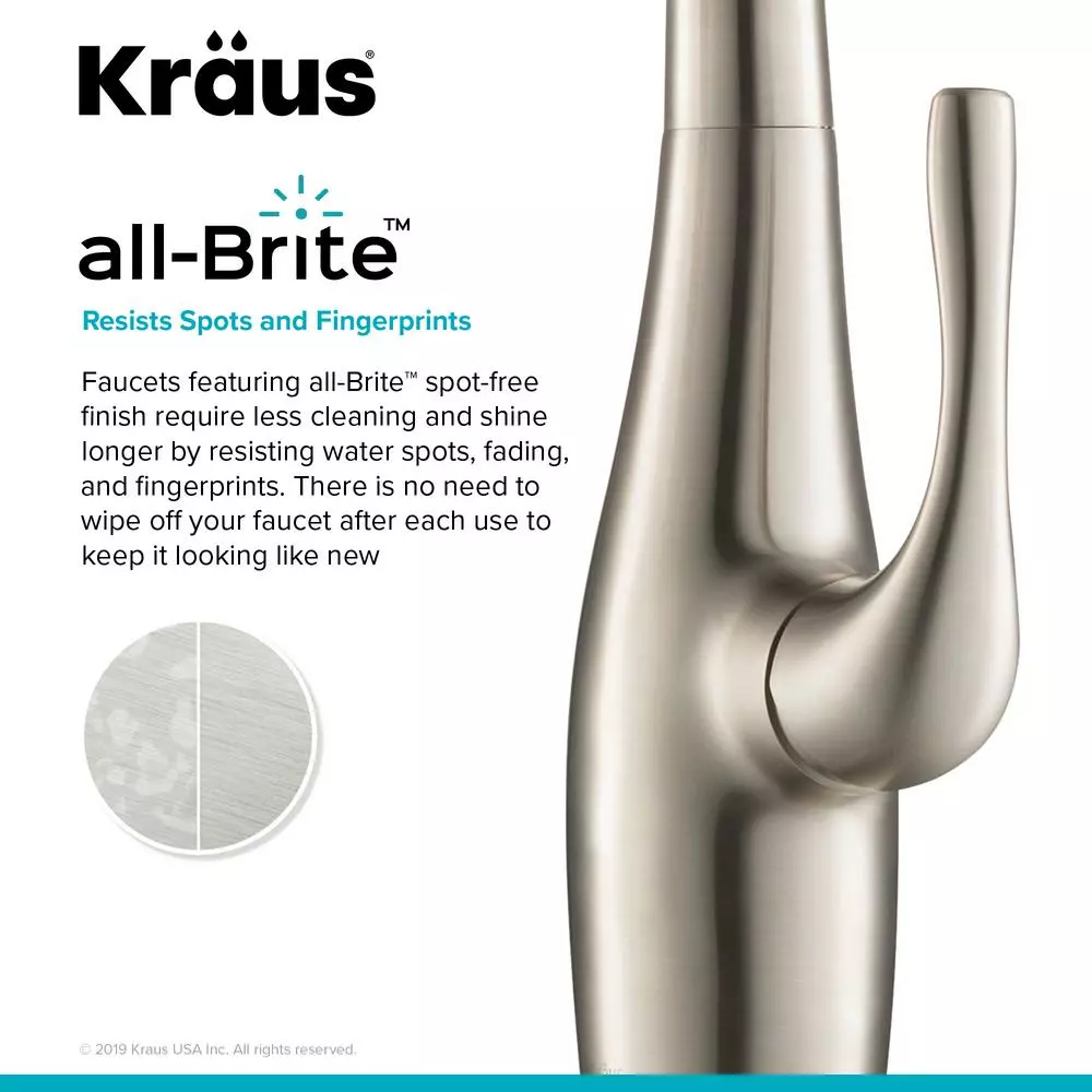 In Stock Hardwarestore Delivery Esina Single-Handle Pull-Down Sprayer Kitchen Faucet With Dual Function Sprayhead In All-Brite Spot Free Stainless Steel 6 In Stock Hardwarestore Delivery Esina Single-Handle Pull-Down Sprayer Kitchen Faucet With Dual Function Sprayhead In All-Brite Spot Free Stainless Steel - Image 4