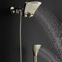In Stock Hardwarestore Delivery 6-spray 8 In. High Pressure Dual Shower Head And Handheld Shower Head With Body Spray In Brushed-Nickel -Bath and Faucet shop 0b0d83cc72f2d6920795df7e9dfb364a 1800x1800