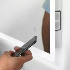 In Stock Hardwarestore Delivery 24 In. X 30 In. LED Wall Mirror With Bluetooth Speakers -Bath and Faucet shop 0b8c24803d6b0bce2ff29e0c027e2d21 1800x1800