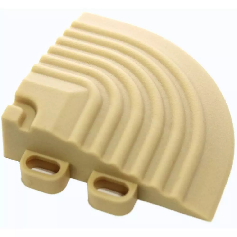 Swisstrax 2.5 In. X 2.5 In. Artic White Corner Edging For 15.75 In. Swisstrax Modular Tile Flooring (2-Pack) 8 Swisstrax 2.5 In. X 2.5 In. Artic White Corner Edging For 15.75 In. Swisstrax Modular Tile Flooring (2-Pack) - Image 6