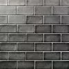 Bond Tile Divine Gunmetal 3 In. X 6 In. Polished Ceramic Subway Tile (32 Pieces, 4 Sq. Ft. / Case)