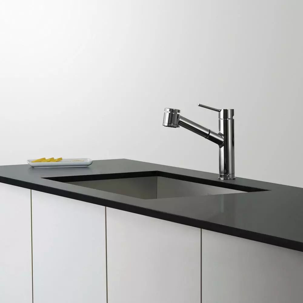 In Stock Hardwarestore Delivery Oletto Single Handle Pull Out Kitchen Faucet In Chrome Finish 11 In Stock Hardwarestore Delivery Oletto Single Handle Pull Out Kitchen Faucet In Chrome Finish - Image 9