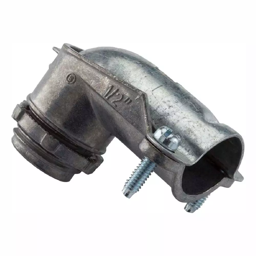 In Stock Hardwarestore Delivery 3/8 In. Flexible Metal Conduit (FMC) 90° Connectors (35-Pack) 3 In Stock Hardwarestore Delivery 3/8 In. Flexible Metal Conduit (FMC) 90° Connectors (35-Pack)