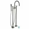 In Stock Hardwarestore Delivery Danay 2-Pipe 2-Handle Freestanding Floor Mount Roman Tub Faucet With Handheld Handshower In Brushed Nickel 1 In Stock Hardwarestore Delivery Danay 2-Pipe 2-Handle Freestanding Floor Mount Roman Tub Faucet With Handheld Handshower In Brushed Nickel -Bath and Faucet shop 0db87cb596620d358b7684e164f05481 1800x1800