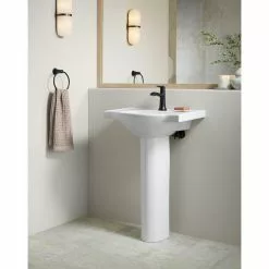 KOHLER Veer Vitreous China Pedestal In White 18 KOHLER Veer Vitreous China Pedestal In White -Bath and Faucet shop 0def9499609fea49363f4f166d0845a8 1436e2f2 b099 4d0a 9d7b ab9cfa02c2c9 1800x1800