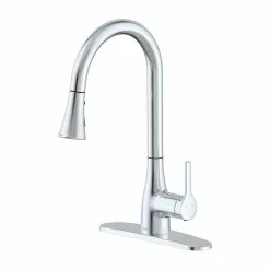 In Stock Hardwarestore Delivery Classic Series Single-Handle Standard Kitchen Faucet In Chrome