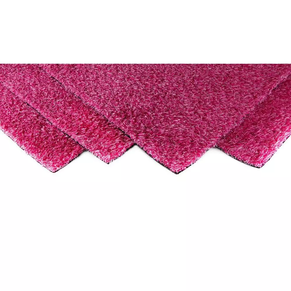 GREENLINE Pink Blend 6 Ft. Wide X Cut To Length Artificial Grass 3 GREENLINE Pink Blend 6 Ft. Wide X Cut To Length Artificial Grass
