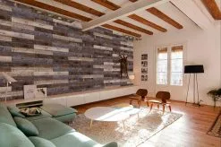 Deco Products 20-Piece 6-in X 36-in Samba. Blue, Violet, Brown, Beige Luxury Vinyl Plank Flooring -Bath and Faucet shop 1001459448 13022539 1800x1800