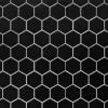 Super Arbor Black Matte 2 In. Hexagon Porcelain Mosaic
