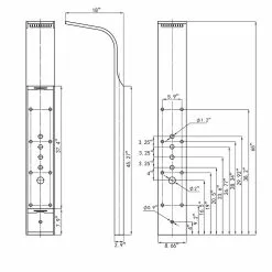 In Stock Hardwarestore Delivery 65 In. 8-Jet Rainfall Shower Panel System With Rainfall Waterfall Shower Head And Shower Wand In Stainless Steel 28 In Stock Hardwarestore Delivery 65 In. 8-Jet Rainfall Shower Panel System With Rainfall Waterfall Shower Head And Shower Wand In Stainless Steel -Bath and Faucet shop 1019ac19e51ea0afa23dce567107f471 1800x1800