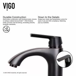 VIGO 18 Rectangular Russet Glass Vessel Bathroom Sink Set With Linus Vessel Faucet In Antique Rubbed Bronze -Bath and Faucet shop 1193fd4cc177bcd0ce291f0f6d919703 1800x1800