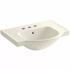 KOHLER Veer 24 In. Vitreous China Pedestal Sink Basin In White With Overflow Drain -Bath and Faucet shop 11dc95efed5a29a847426bc885173792 1800x1800