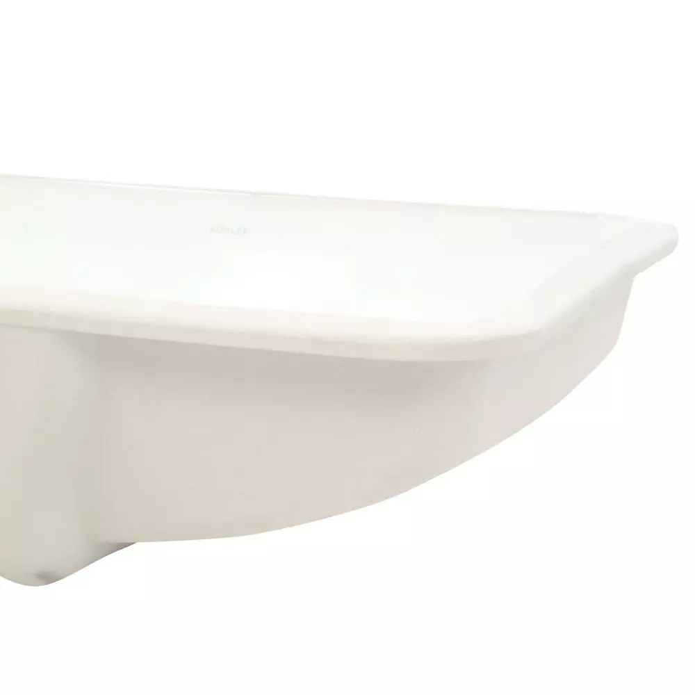 KOHLER Ladena 23-1/4 In. Undermount Bathroom Sink In White With Overflow Drain 7 KOHLER Ladena 23-1/4 In. Undermount Bathroom Sink In White With Overflow Drain - Image 5