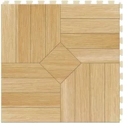Perfection Floor Tile Bordeaux Wood Collection Bordeaux Driftwood/Satin 20-in X 20-in Water Resistant Interlocking Luxury Flooring (16.7-sq Ft) -Bath and Faucet shop 14125267 819c64b6 9da5 47ad 8483 02073336b294 1800x1800