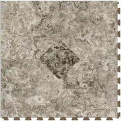 Perfection Floor Tile Breccia Collection Breccia Crema/Satin 20-in X 20-in Water Resistant Interlocking Luxury Flooring (16.7-sq Ft) 18 Perfection Floor Tile Breccia Collection Breccia Crema/Satin 20-in X 20-in Water Resistant Interlocking Luxury Flooring (16.7-sq Ft) -Bath and Faucet shop 14863908 1800x1800