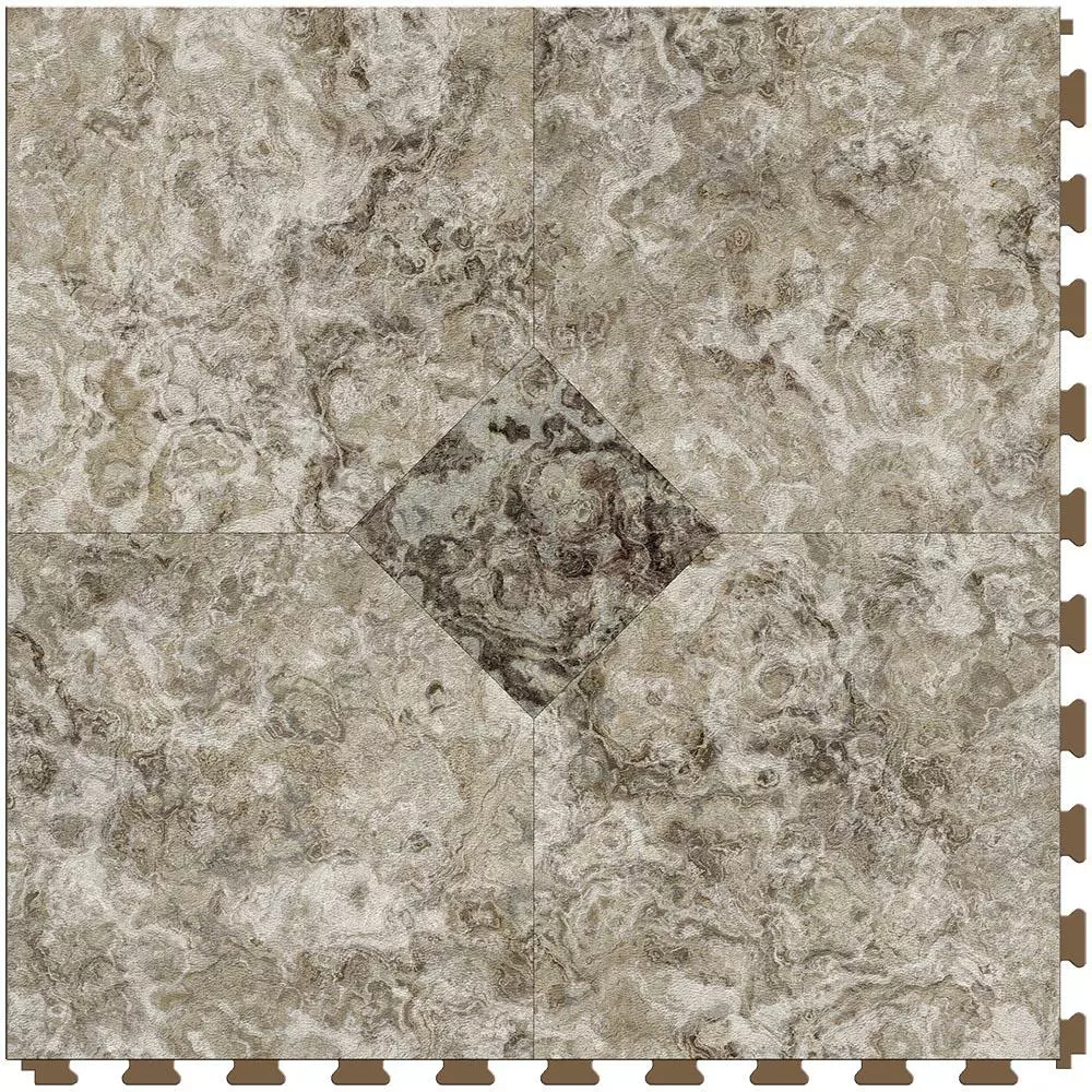 Perfection Floor Tile Breccia Collection Breccia Crema/Satin 20-in X 20-in Water Resistant Interlocking Luxury Flooring (16.7-sq Ft) 10 Perfection Floor Tile Breccia Collection Breccia Crema/Satin 20-in X 20-in Water Resistant Interlocking Luxury Flooring (16.7-sq Ft) - Image 8