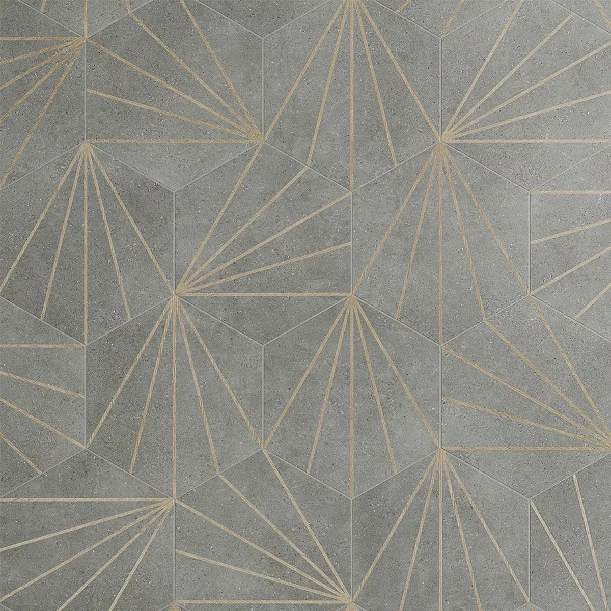 Bond Tile Arbor Hex Graphite Beams 12.5" Matte Porcelain Floor And Wall Tile (11 Pieces 10.51 Sq. Ft. / Case) 6 Bond Tile Arbor Hex Graphite Beams 12.5" Matte Porcelain Floor And Wall Tile (11 Pieces 10.51 Sq. Ft. / Case) - Image 4