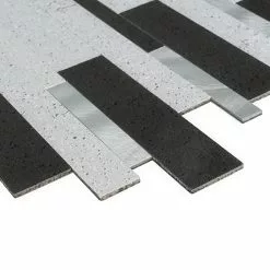 Bond Tile Easy Luxe Metalway Gray 11.81 In. X 11.81 In. SPC Peel And Stick Tile (0.96 Sq. Ft. / Sheet) -Bath and Faucet shop 151d2516 37ad 4490 b003 5acf7c0e30d6.c5240d36201d45abe812d59d16835b91 1800x1800