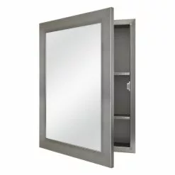 In Stock Hardwarestore Delivery 20 In. X 26 In. Recessed Or Surface Mount Framed Medicine Cabinet In Pewter -Bath and Faucet shop 153f49c9f48f30aebd5b5b3d98b69231 1800x1800