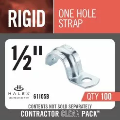 In Stock Hardwarestore Delivery 1/2 In. Rigid 1-Hole Conduit Straps (100-Pack) -Bath and Faucet shop 15721f1755efbc77261bd137da6917f3 1800x1800