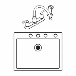 In Stock Hardwarestore Delivery Commercial 2-Handle Side Sprayer Kitchen Faucet In Chrome -Bath and Faucet shop 15bdd328e0e805446b12f931e21230ed 1800x1800