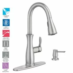 In Stock Hardwarestore Delivery Nellis Single-Handle Pull-Down Sprayer Kitchen Faucet With Reflex And Power Clean In Spot Resist Stainless -Bath and Faucet shop 160bb400d73fdc61cc8f8c9d7ce8d724 1800x1800