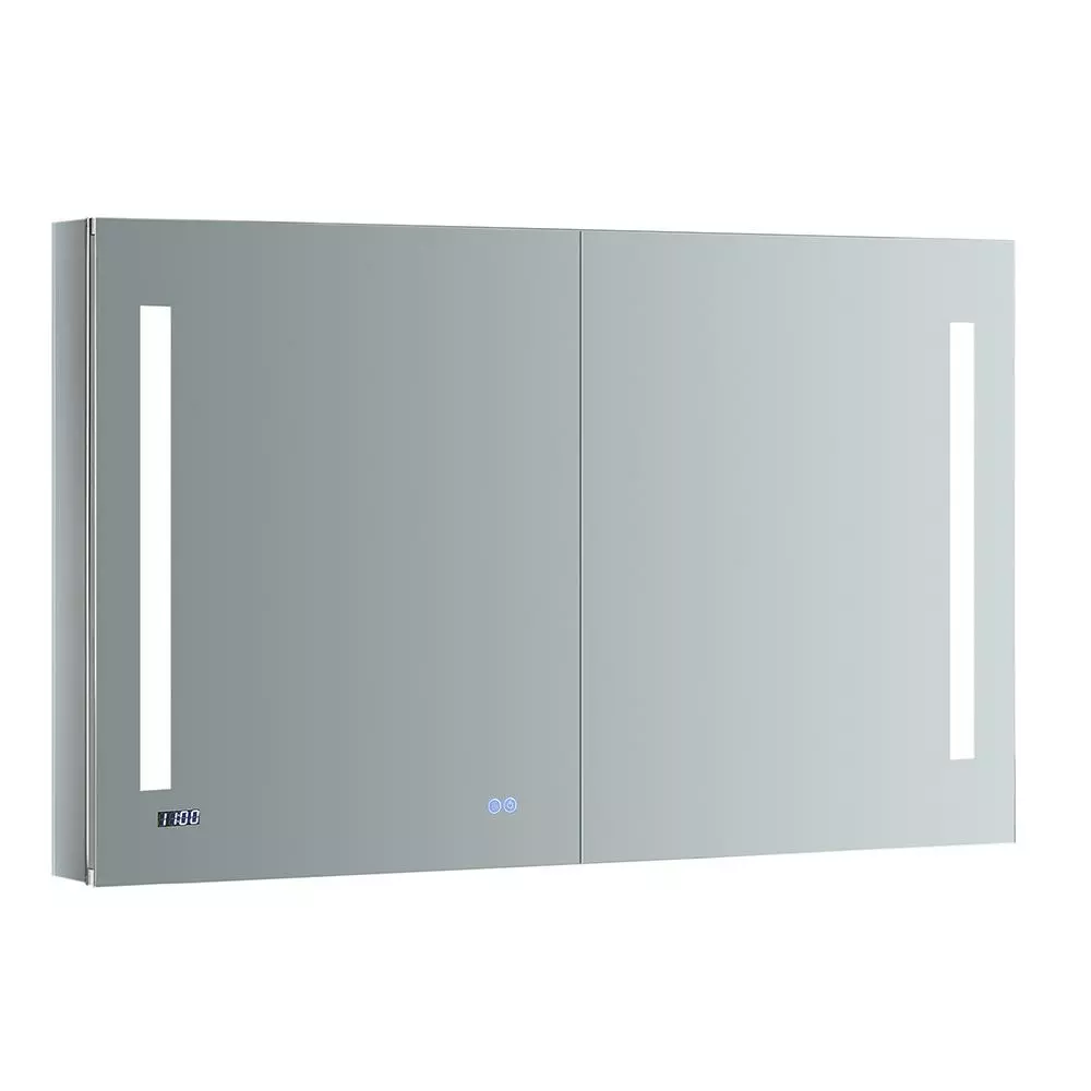 In Stock Hardwarestore Delivery Tiempo 48 In. W X 30 In. H Recessed Or Surface Mount Medicine Cabinet With LED Lighting And Mirror Defogger 3 In Stock Hardwarestore Delivery Tiempo 48 In. W X 30 In. H Recessed Or Surface Mount Medicine Cabinet With LED Lighting And Mirror Defogger