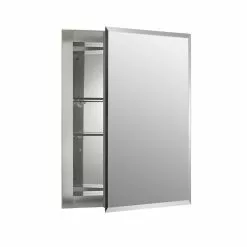 In Stock Hardwarestore Delivery 15.5 In. W X 19.5 In. H X 5 In. D Aluminum Recessed Medicine Cabinet