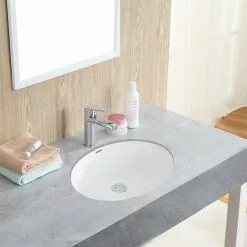 Boyel Living Oval Undercounter Bathroom Ceramic Sink, White, Insize 16 In. X 13 In. -Bath and Faucet shop 174b2ad27c05d4cd437399b929dcae10 1800x1800