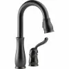 In Stock Hardwarestore Delivery Leland Single-Handle Pull-Down Sprayer Kitchen Faucet With MagnaTite Docking In Venetian Bronze