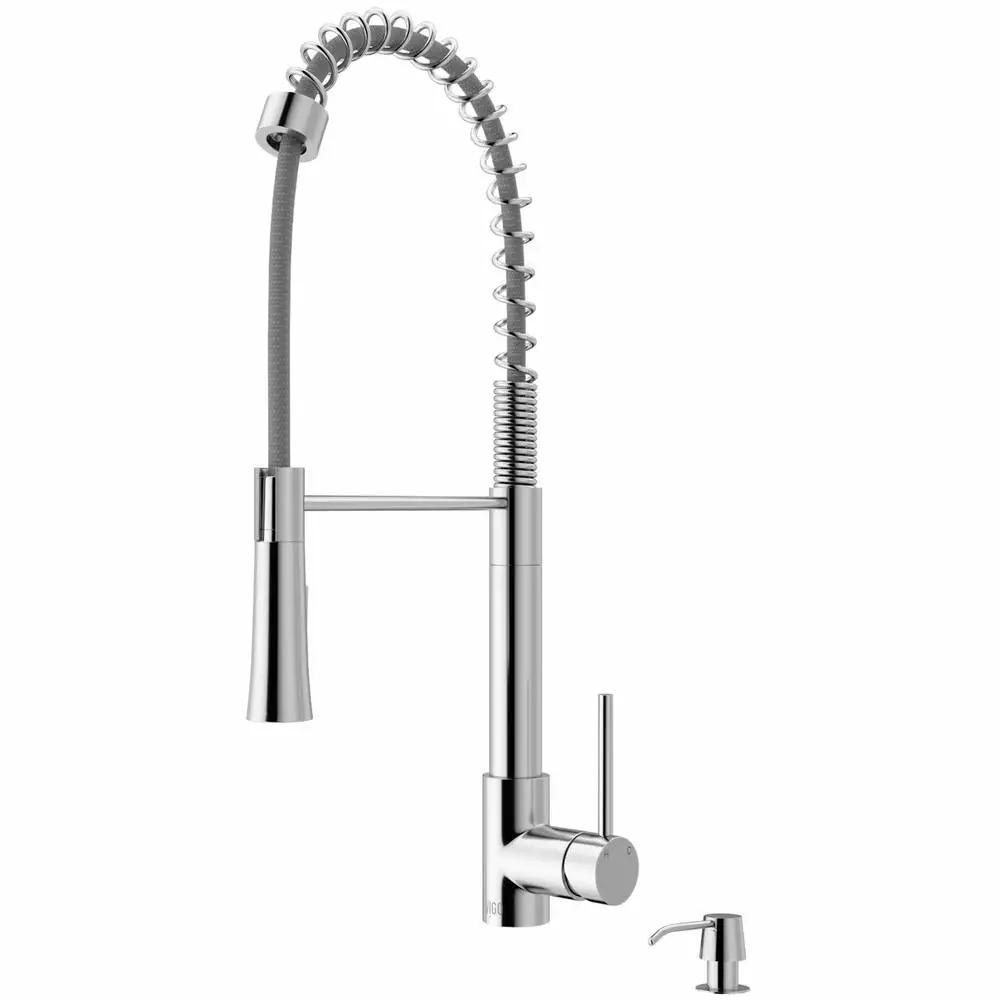 In Stock Hardwarestore Delivery Laurelton Single-Handle Pull-Down Sprayer Kitchen Faucet With Soap Dispenser In Stainless Steel 4 In Stock Hardwarestore Delivery Laurelton Single-Handle Pull-Down Sprayer Kitchen Faucet With Soap Dispenser In Stainless Steel - Image 2