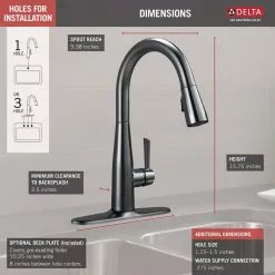 In Stock Hardwarestore Delivery Essa Single-Handle Pull-Down Sprayer Kitchen Faucet With MagnaTite Docking In Arctic Stainless -Bath and Faucet shop 1881c82c45ce0c54851da68ede17ddf9 1800x1800