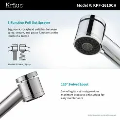 In Stock Hardwarestore Delivery Oletto Single Handle Pull Out Kitchen Faucet In Chrome Finish 18 In Stock Hardwarestore Delivery Oletto Single Handle Pull Out Kitchen Faucet In Chrome Finish -Bath and Faucet shop 1893ce5187f7527364f7144f961ce305 1800x1800