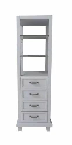Tuscany® Addison 18"W X 18"D X 60"H Gray Linen Cabinet
