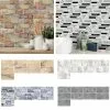 CUH 3D Self-Adhesive Kitchen Wall Tiles Room Mosaic Tile Sticker Peel Stick Decals 9/27/54Pcs