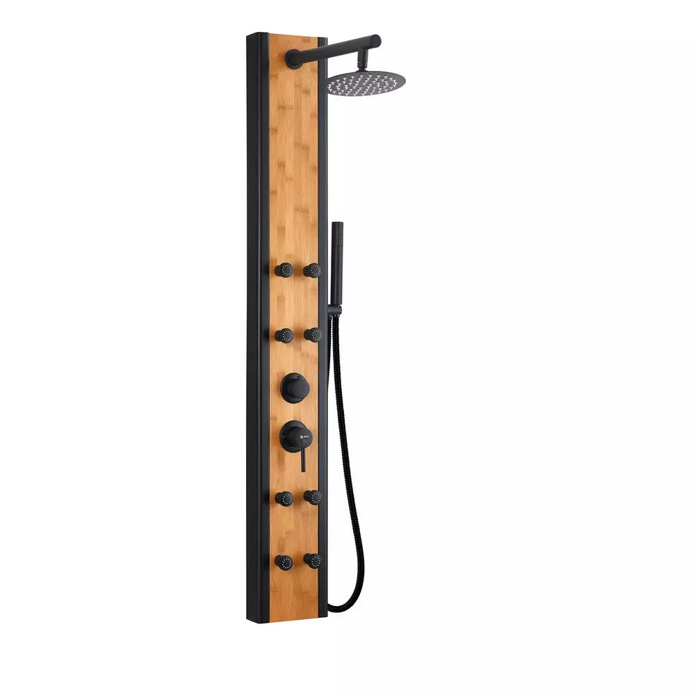 In Stock Hardwarestore Delivery 57 In. 8-Jet Multifunction Shower Panel System With Adjustable Rainfall Shower Head And Handheld Shower Head 3 In Stock Hardwarestore Delivery 57 In. 8-Jet Multifunction Shower Panel System With Adjustable Rainfall Shower Head And Handheld Shower Head