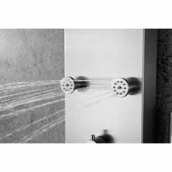 ANZZI Fontan Brushed Steel 6-Spray Shower Panel System (Valve Included) -Bath and Faucet shop 191042003453 10182910 1800x1800